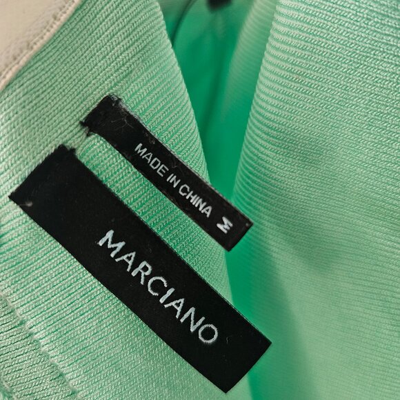 Marciano Mint Bodycon Halter (w/Strap) Mini Dress - Picture 8 of 11